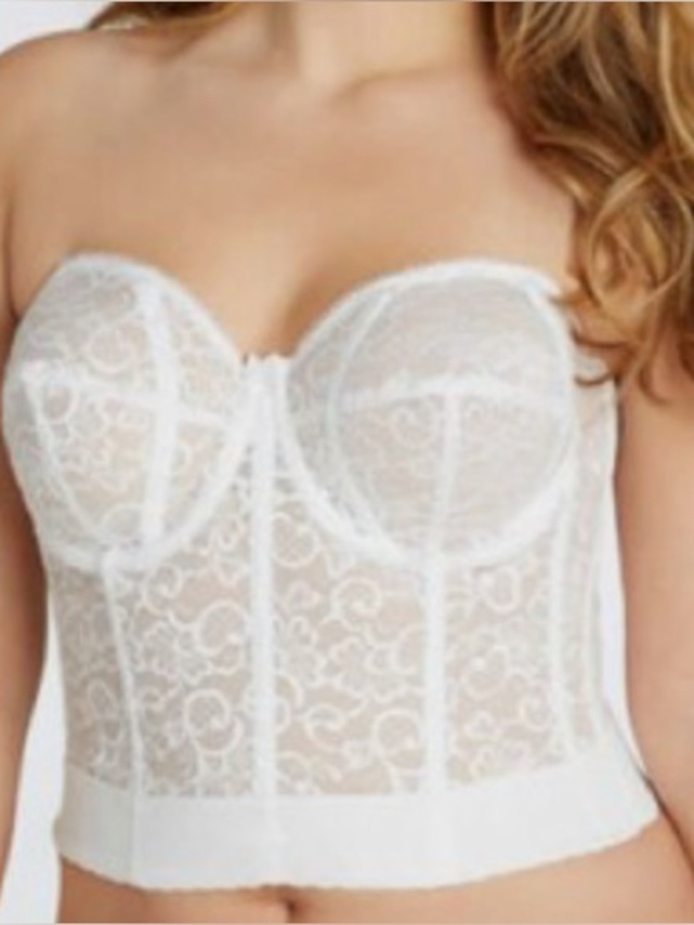 Goddess LACE Longline Bustier Bra